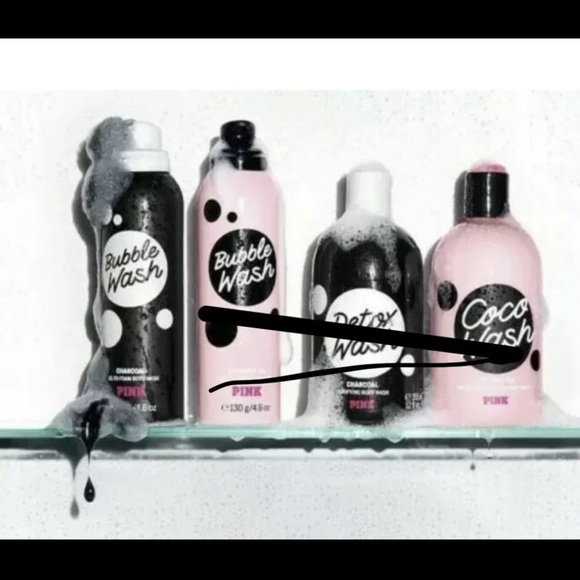 Victoria's Secret PINK Bubble Wash Charcoal - Picture 3 of 3